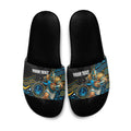 Custom Titans Slide Sandals Knight Mascot With Aboriginal Indigenous
