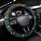 Titans Steering Wheel Cover Knight Mascot With Aboriginal Indigenous