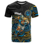 Custom Titans T Shirt Knight Mascot With Aboriginal Indigenous