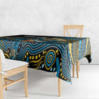 Custom Titans Tablecloth Knight Mascot With Aboriginal Indigenous