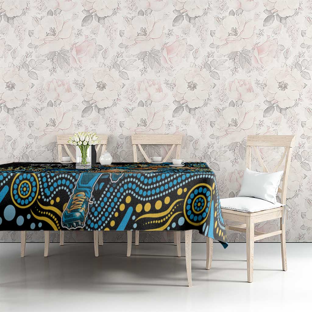 Custom Titans Tablecloth Knight Mascot With Aboriginal Indigenous