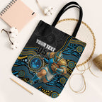 Custom Titans Tote Bag Knight Mascot With Aboriginal Indigenous