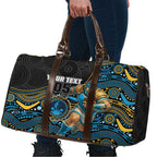 Custom Titans Travel Bag Knight Mascot With Aboriginal Indigenous
