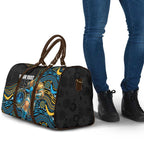Custom Titans Travel Bag Knight Mascot With Aboriginal Indigenous