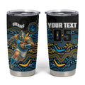 Custom Titans Tumbler Cup Knight Mascot With Aboriginal Indigenous