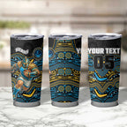 Custom Titans Tumbler Cup Knight Mascot With Aboriginal Indigenous