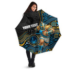 Custom Titans Umbrella Knight Mascot With Aboriginal Indigenous