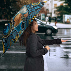 Custom Titans Umbrella Knight Mascot With Aboriginal Indigenous