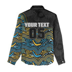 Custom Titans Women Casual Shirt Knight Mascot With Aboriginal Indigenous