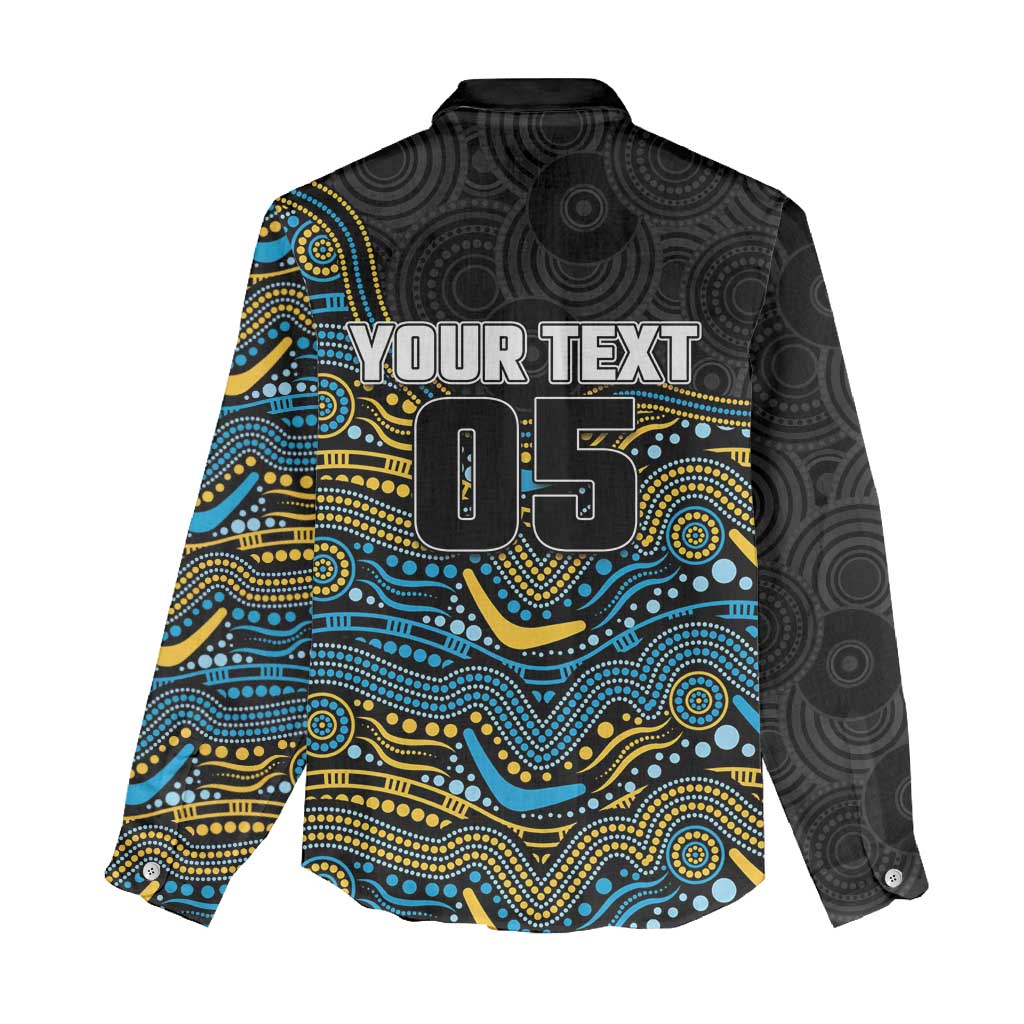Custom Titans Women Casual Shirt Knight Mascot With Aboriginal Indigenous
