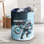 Custom Sharks Laundry Basket Fish Mascot With Aboriginal Indigenous