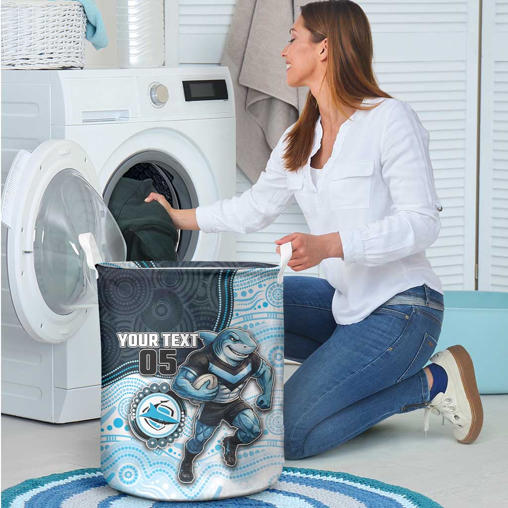 Custom Sharks Laundry Basket Fish Mascot With Aboriginal Indigenous