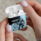 Custom Sharks AirPods Case Fish Mascot With Aboriginal Indigenous