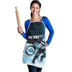 Custom Sharks Apron Fish Mascot With Aboriginal Indigenous