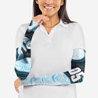 Custom Sharks Arm Sleeves Fish Mascot With Aboriginal Indigenous