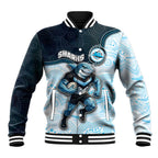 Custom Sharks Baseball Jacket Fish Mascot With Aboriginal Indigenous