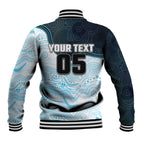 Custom Sharks Baseball Jacket Fish Mascot With Aboriginal Indigenous