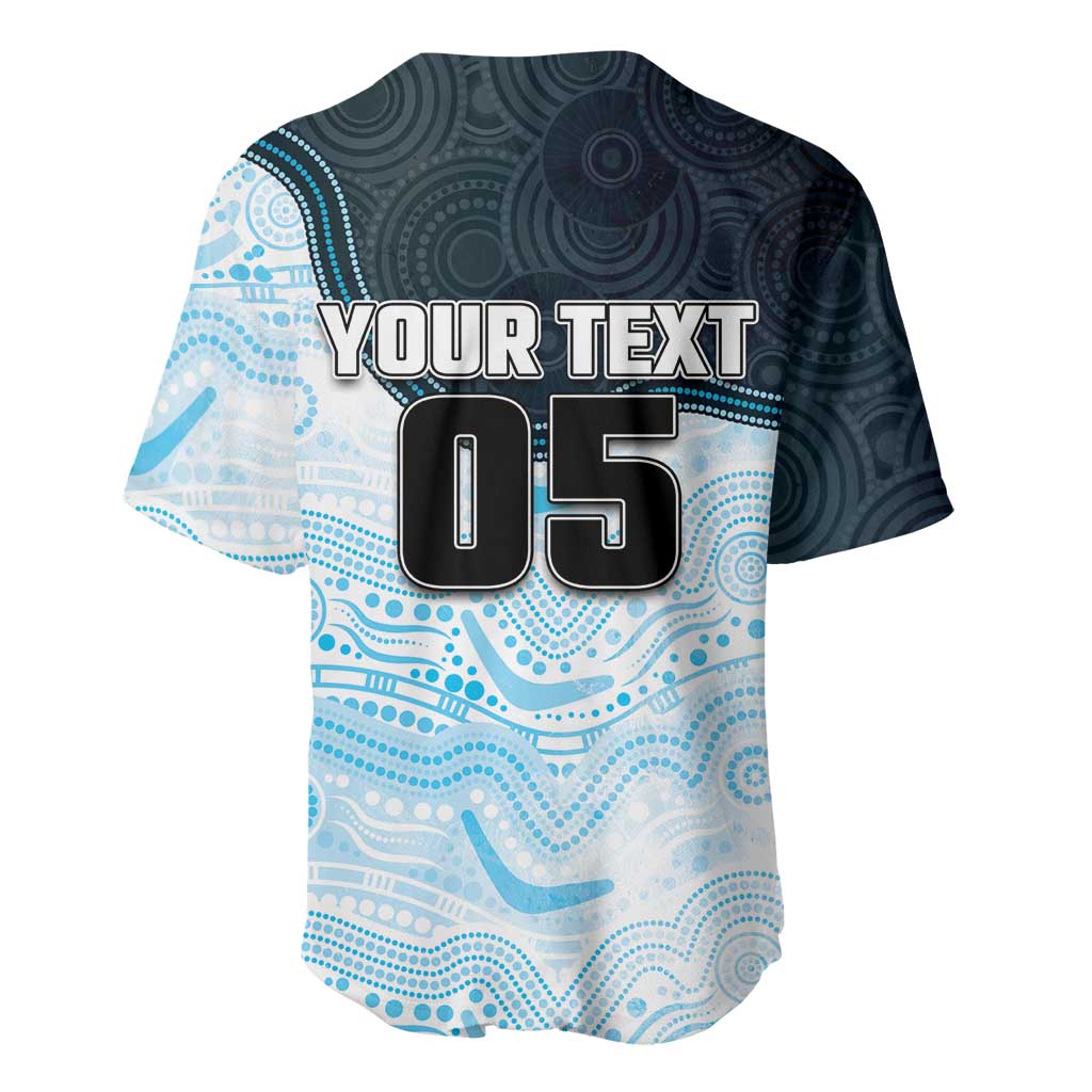 Custom Sharks Baseball Jersey Fish Mascot With Aboriginal Indigenous