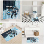 Custom Sharks Bathroom Set Fish Mascot With Aboriginal Indigenous