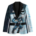 Custom Sharks Blazer Fish Mascot With Aboriginal Indigenous