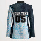 Custom Sharks Blazer Fish Mascot With Aboriginal Indigenous