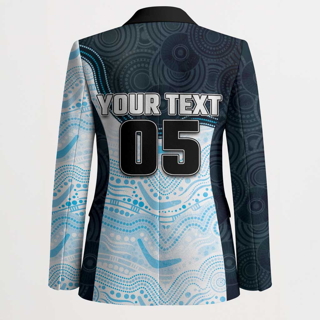 Custom Sharks Blazer Fish Mascot With Aboriginal Indigenous