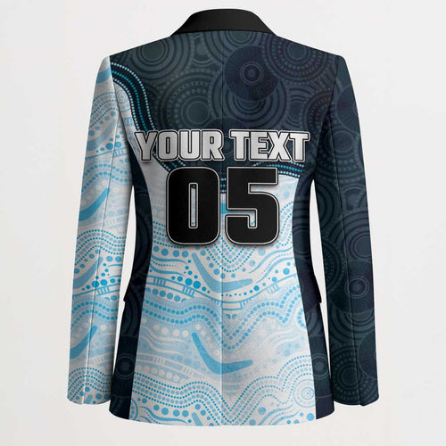 Custom Sharks Blazer Fish Mascot With Aboriginal Indigenous