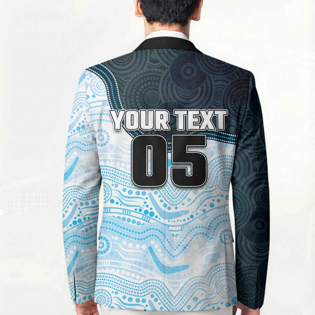 Custom Sharks Blazer Fish Mascot With Aboriginal Indigenous