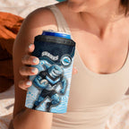 Custom Sharks 4 in 1 Can Cooler Tumbler Fish Mascot With Aboriginal Indigenous