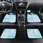 Custom Sharks Car Mats Fish Mascot With Aboriginal Indigenous