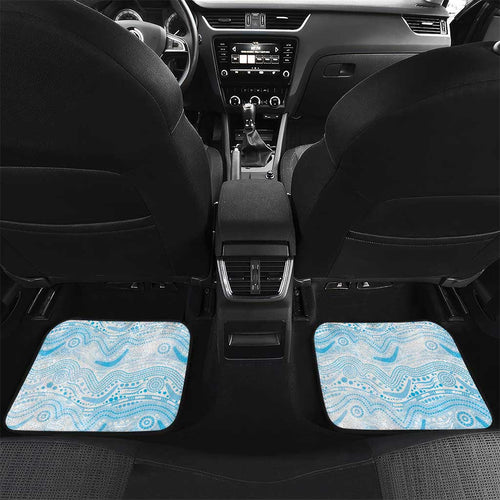 Custom Sharks Car Mats Fish Mascot With Aboriginal Indigenous