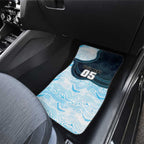 Custom Sharks Car Mats Fish Mascot With Aboriginal Indigenous