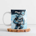 Custom Sharks Ceramic Mug Fish Mascot With Aboriginal Indigenous