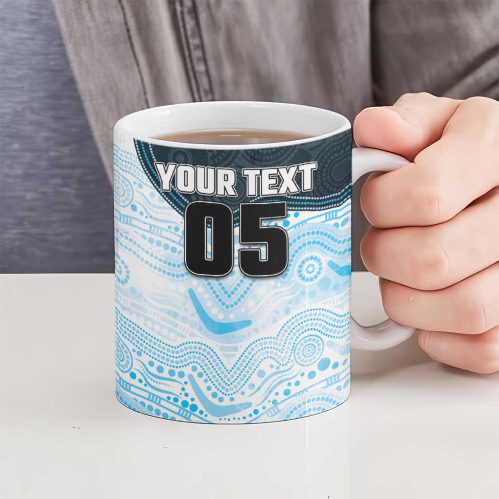 Custom Sharks Ceramic Mug Fish Mascot With Aboriginal Indigenous