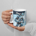 Custom Sharks Ceramic Mug Fish Mascot With Aboriginal Indigenous