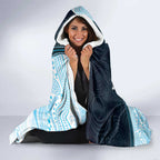Custom Sharks Hooded Blanket Fish Mascot With Aboriginal Indigenous