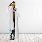 Custom Sharks Hooded Blanket Fish Mascot With Aboriginal Indigenous
