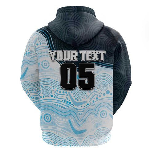 Custom Sharks Hoodie Fish Mascot With Aboriginal Indigenous