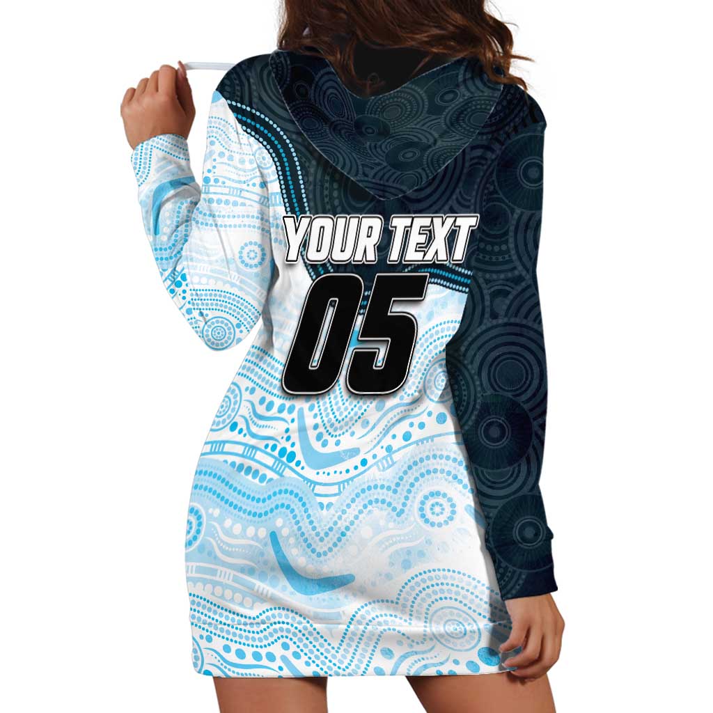 Custom Sharks Hoodie Dress Fish Mascot With Aboriginal Indigenous