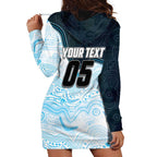 Custom Sharks Hoodie Dress Fish Mascot With Aboriginal Indigenous