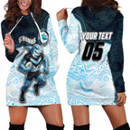 Custom Sharks Hoodie Dress Fish Mascot With Aboriginal Indigenous