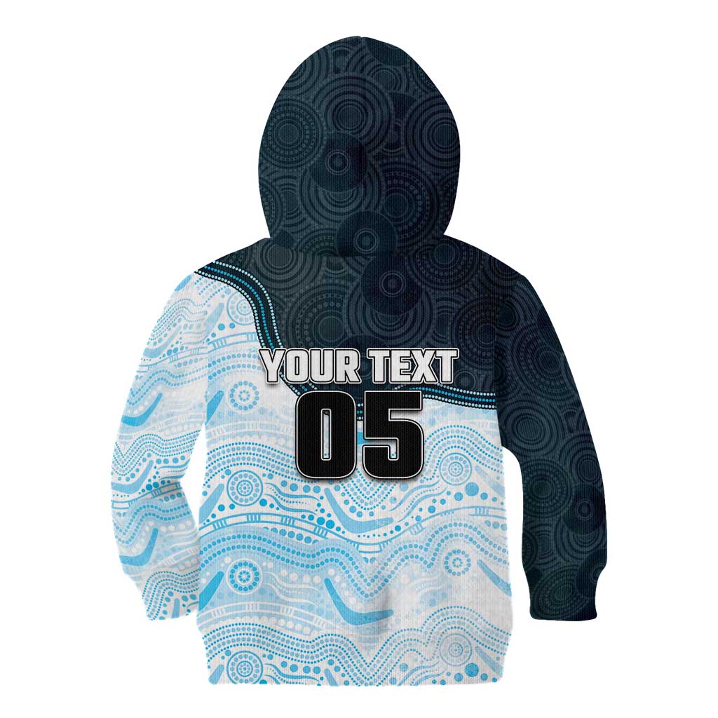 Custom Sharks Kid Hoodie Fish Mascot With Aboriginal Indigenous