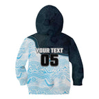 Custom Sharks Kid Hoodie Fish Mascot With Aboriginal Indigenous