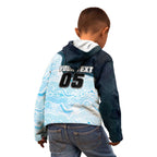 Custom Sharks Kid Hoodie Fish Mascot With Aboriginal Indigenous