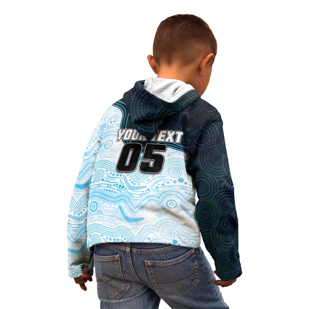 Custom Sharks Kid Hoodie Fish Mascot With Aboriginal Indigenous