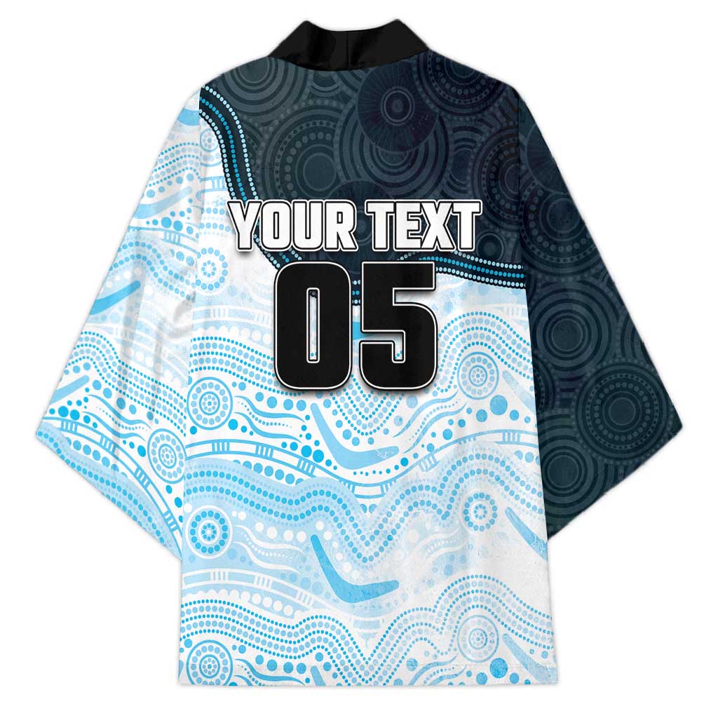 Custom Sharks Kimono Fish Mascot With Aboriginal Indigenous