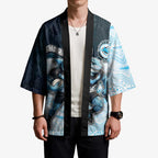 Custom Sharks Kimono Fish Mascot With Aboriginal Indigenous
