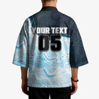 Custom Sharks Kimono Fish Mascot With Aboriginal Indigenous