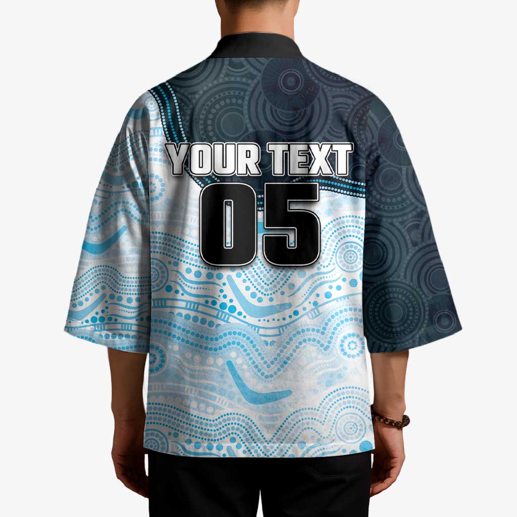 Custom Sharks Kimono Fish Mascot With Aboriginal Indigenous
