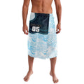 Custom Sharks Lavalava Fish Mascot With Aboriginal Indigenous